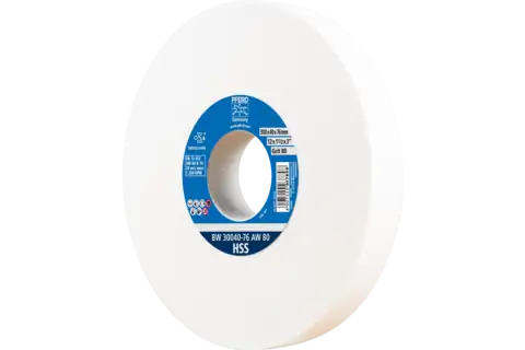 Bench grinding wheel dia. 300x40 mm centre hole dia. 76 mm A80 for sharpening HSS pilot drills 1