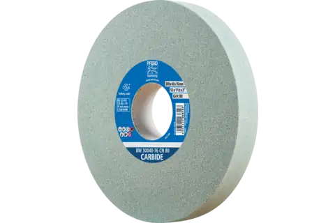 Slijpboksteen Ø 300x40 mm asgat-Ø 76 mm SiC80 voor harde materialen bijv. hardmetaal 1