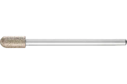 CBN grinding point cylindrical with radius end dia. 5.0 mm shank dia. 3 mm B126 (medium) ideal for manual application 1
