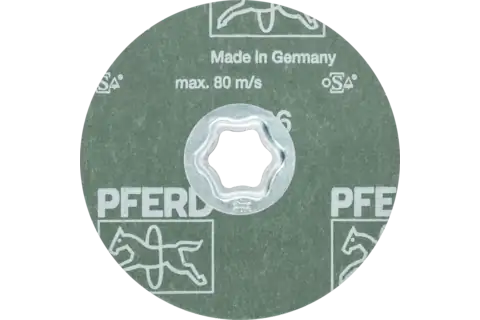 COMBICLICK Korund Fiberscheibe Ø 115 mm A36 für universelle Anwendungen 3