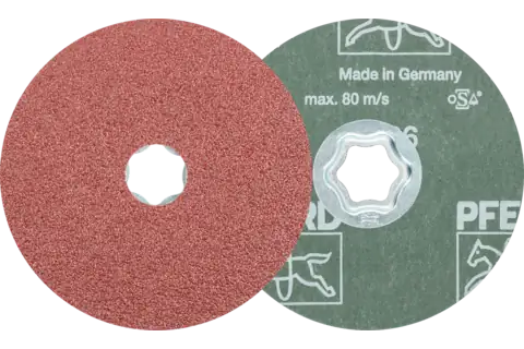 COMBICLICK Korund Fiberscheibe Ø 115 mm A36 für universelle Anwendungen 1
