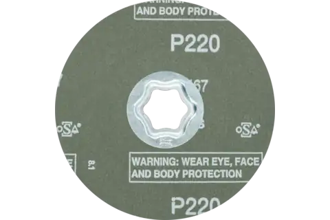 Disque en fibres à grain corindon COMBICLICK Ø 115 mm A-COOL220 pour acier inoxydable 3