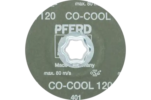 Disque en fibres à grain céramique COMBICLICK Ø 115 mm CO-COOL120 pour acier inoxydable 3