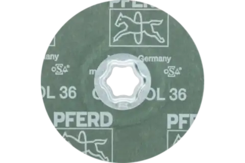 Disque en fibres à grain céramique COMBICLICK Ø 115 mm CO-COOL36 pour acier inoxydable 3