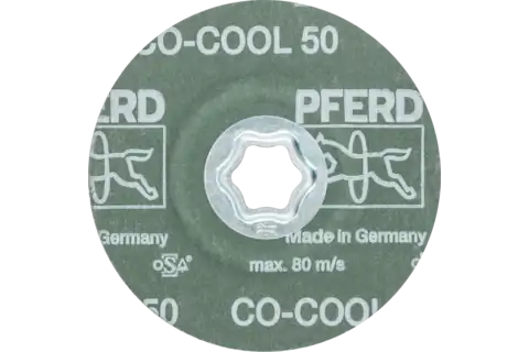 COMBICLICK Keramikkorn Fiberscheibe Ø 115 mm CO-COOL50 für Edelstahl 3