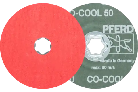 COMBICLICK Keramikkorn Fiberscheibe Ø 115 mm CO-COOL50 für Edelstahl 1