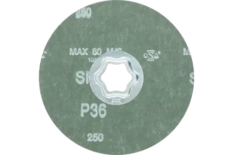 COMBICLICK SiC Fiberscheibe Ø 115 mm SIC36 für harte NE Metalle 3