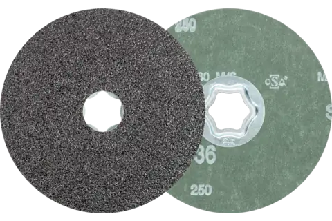 COMBICLICK SiC Fiberscheibe Ø 115 mm SIC36 für harte NE Metalle 1