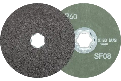 COMBICLICK SiC Fiberscheibe Ø 115 mm SIC60 für harte NE Metalle 1