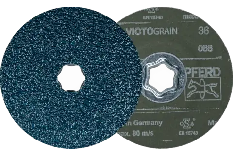 COMBICLICK fiber disk çap 115mm VICTOGRAIN 36 çelikte azami performans