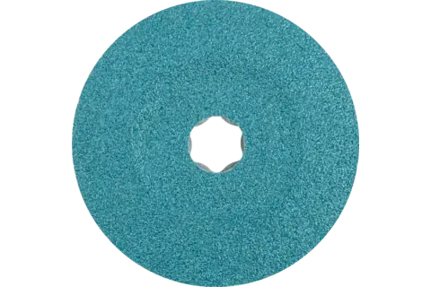 COMBICLICK Zirkon Fiberscheibe Ø 115 mm Z50 für hohen Abtrag auf Stahl 2