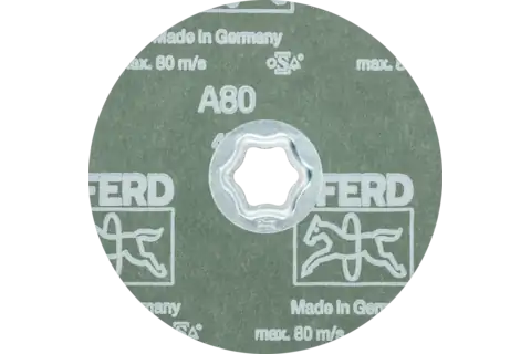 COMBICLICK Korund Fiberscheibe Ø 125 mm A80 für universelle Anwendungen (10) 3