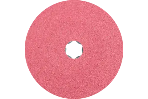 COMBICLICK ceramic oxide grain fibre disc dia. 125 mm CO50 for high stock removal on steel 2