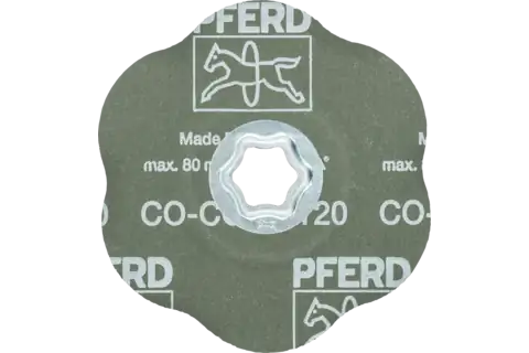 COMBICLICK® CONTOUR Fiber Disc, 5″ Dia, 120 Grit, Ceramic oxide CO-COOL 3