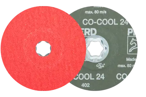 COMBICLICK Keramikkorn Fiberscheibe Ø 125 mm CO-COOL24 für Edelstahl 1