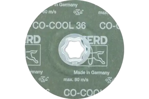 COMBICLICK Keramikkorn Fiberscheibe Ø 125 mm CO-COOL36 für Edelstahl (5) 3