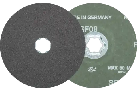 COMBICLICK SiC fibre disc dia. 125 mm SIC120 for hard non-ferrous metals 1