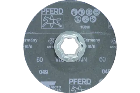 COMBICLICK Fiberscheibe Ø 125 mm VICTOGRAIN 60 Höchstleistung auf Stahl 3