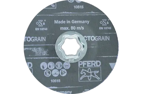 COMBICLICK Fiberscheibe Ø 125 mm VICTOGRAIN 80 Höchstleistung auf Stahl 3