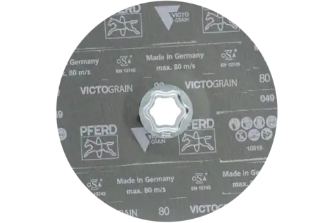 COMBICLICK fiberschijf Ø 180 mm VICTOGRAIN-COOL80 voor staal & edelstaal 3