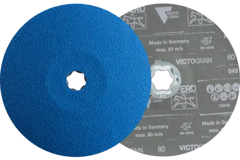 COMBICLICK fiberschijf Ø 180 mm VICTOGRAIN-COOL80 voor staal & edelstaal 1