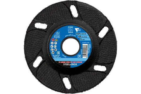 Grinding disc,CC-GRIND® VIEW, 5″ x 7/8, SGP STEELOX VICTOGRAIN®, Ceramic, 2 Pack 2
