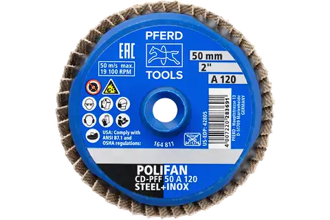 COMBIDISC Korund Mini-POLIFAN CD Ø 50mm A120 für universelle Anwendungen 3
