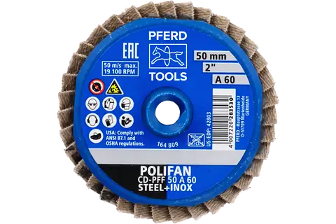 COMBIDISC Korund Mini-POLIFAN CD Ø 50mm A60 für universelle Anwendungen 3