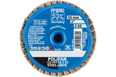 COMBIDISC Zirkon Mini-POLIFAN CD Ø 50mm Z60 für gehärteten Stahl 3