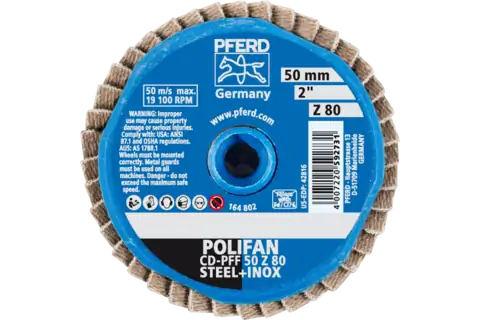COMBIDISC Zirkon Mini-POLIFAN CD Ø 50mm Z80 für gehärteten Stahl 3