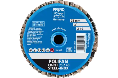 COMBIDISC Zirkon Mini-POLIFAN CD Ø 75 mm Z40 für gehärteten Stahl 3
