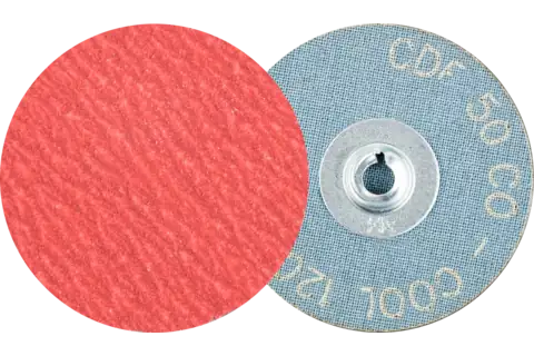COMBIDISC® Mini Abrasive Disc, 2" Dia, Type CD, 120 Grit, Ceramic oxide CO-COOL 1