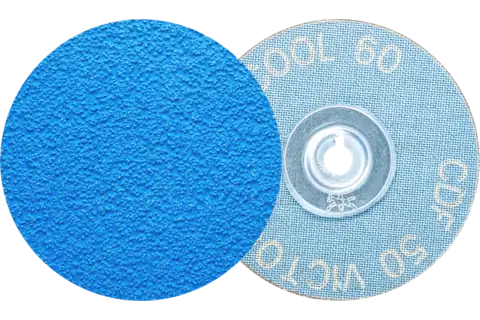 COMBIDISC® Abrasive Disc, 2" Dia, Type CD, 60 Grit, VICTOGRAIN®-COOL" 1