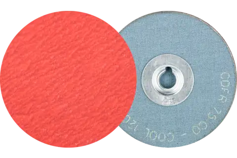 COMBIDISC® Mini Abrasive Disc, 3" Dia, Type CD, 120 Grit, Ceramic oxide CO-COOL 1