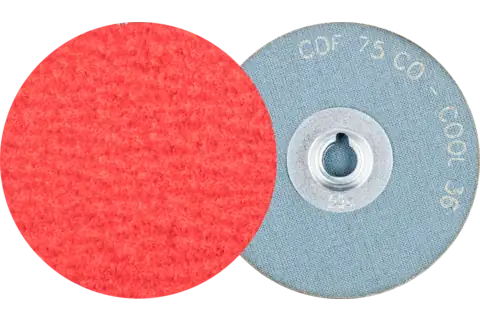 COMBIDISC® Mini Abrasive Disc, 3" Dia, Type CD, 36 Grit, Ceramic oxide CO-COOL 1