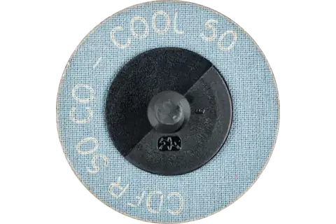COMBIDISC® Abrasive Disc, 2" Dia, Type CDR, 50 Grit, Cerami coxide CO-COOL 3