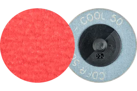 COMBIDISC® Abrasive Disc, 2" Dia, Type CDR, 50 Grit, Cerami coxide CO-COOL 1