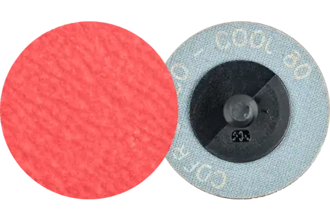 COMBIDISC® Abrasive Disc, 2" Dia, Type CDR, 80 Grit, Ceramic oxide CO-COOL 1