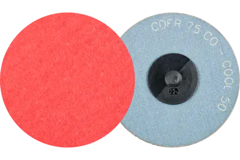 COMBIDISC ceramic oxide grain mini fibre disc CDFR dia. 75 mm CO-COOL50 for steel and stainless steel 1