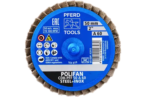 COMBIDISC Korund Mini-POLIFAN CDR Ø 50mm A60 für universelle Anwendungen 3