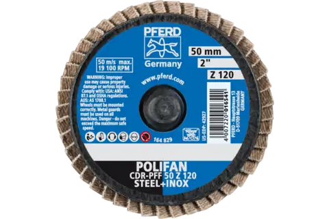 COMBIDISC Zirkon Mini-POLIFAN CDR Ø 50mm Z120 für gehärteten Stahl 3