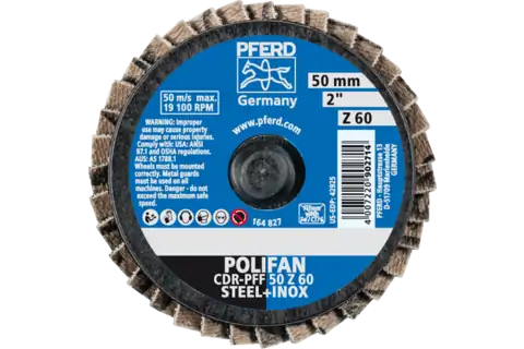 COMBIDISC Zirkon Mini-POLIFAN CDR Ø 50mm Z60 für gehärteten Stahl 3