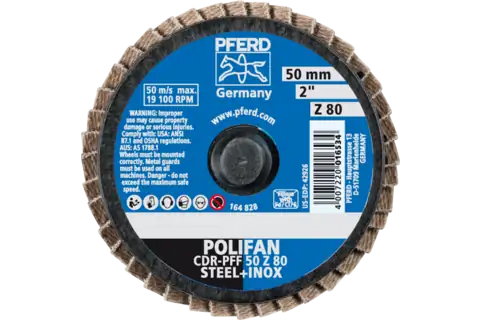 COMBIDISC Zirkon Mini-POLIFAN CDR Ø 50mm Z80 für gehärteten Stahl 3