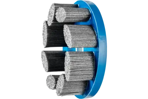 Brosse disque COMPOSITE FLEX DBU 150x22,2 mm, alésage, filament SiC Ø 1,14 mm, grain 80, stationnaire 1