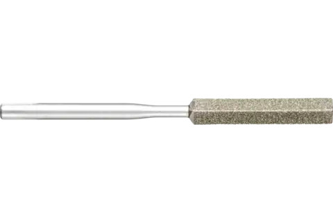 Diamond file for manual filing tool three square 4.5x4.5x60 mm shank dia. 3 mm D126 (medium) complete 1