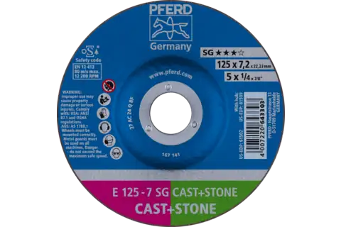 Lot De 10 Disques à Ébarber PFERD 125x7,2 Mm X-LOCK PSF STEEL – Pour Meuleuse D’Angle, Acier Et Soudure Rapide