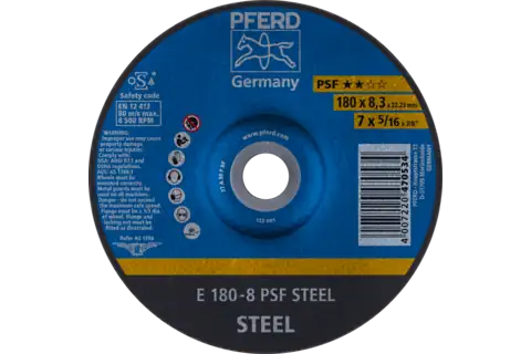 Afbraamschijf E 180x8,3x22,23 mm universele lijn PSF STEEL voor staal 1
