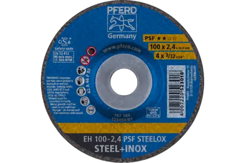 Trennscheibe EH 100x2,4x16 mm gekröpft Universallinie PSF STEELOX für Stahl/Edelstahl 1