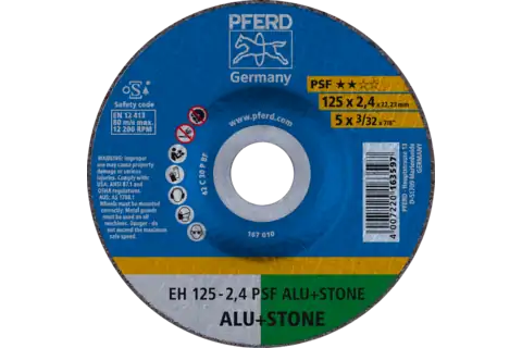 Cut-off wheel EH 125x2.4x22.23 mm depressed centre Uni. Line PSF ALU+STONE for aluminium/non-ferrous metals/stone (10) 1