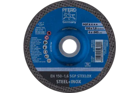 Cut-Off Wheel, 6" x .045 x 7/8, SGP STEELOX, T27, Aluminum oxide 1